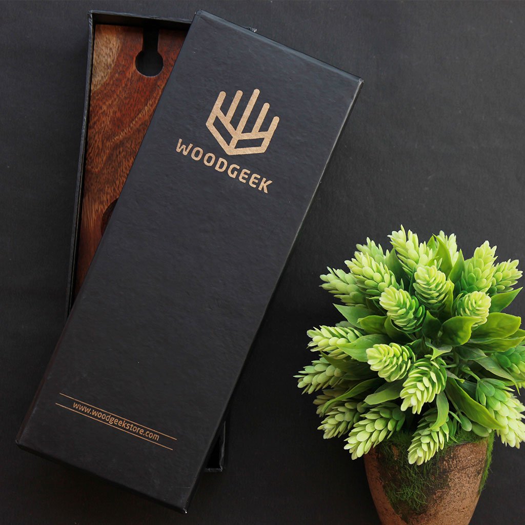 Packaging for Wooden Wine Bottle and Glass Holder - Woodgeek Store