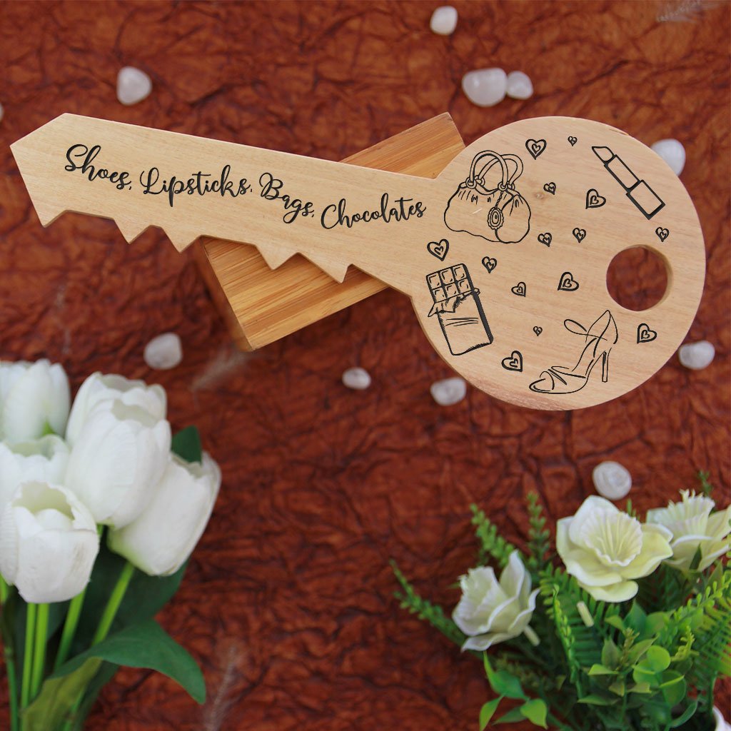 Personalized Key To Heart Wooden Signs In The Shape Of A Key. This photo plaque will make great custom best friend gifts and unique birthday gifts. This wood sign is also a great photo gift.