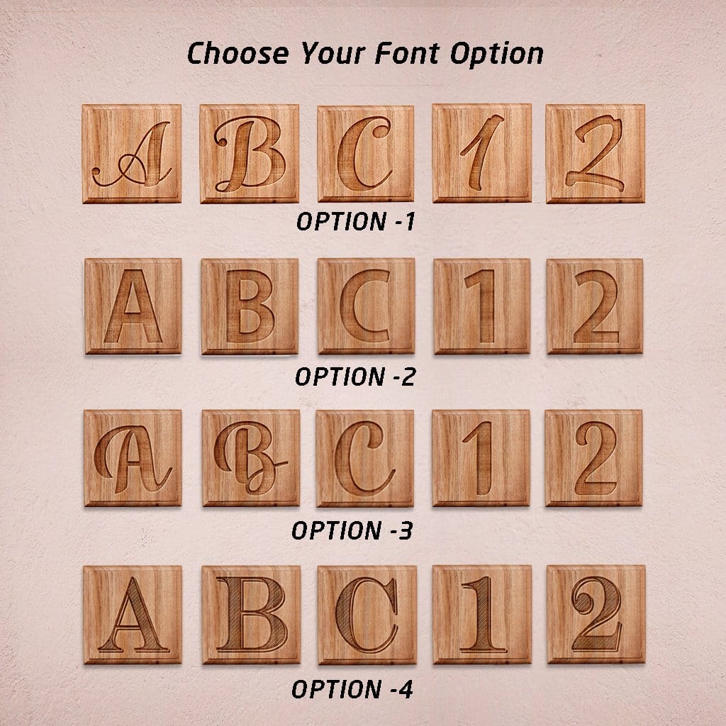 Wooden Crossword Wall Art Personalized With Name