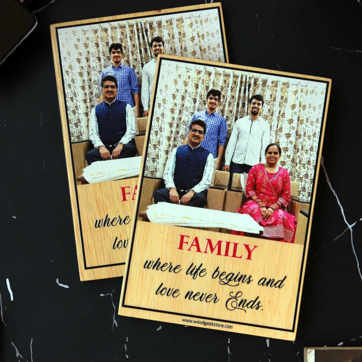 Personalized Photo Frame For Family | Prints On Wood
