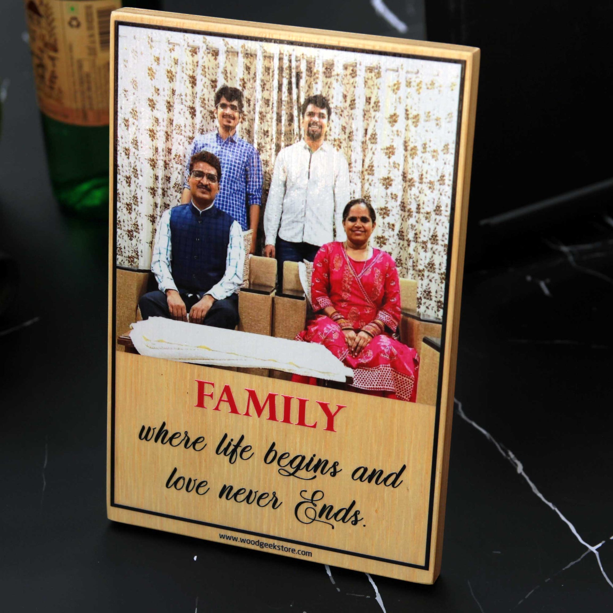 Personalized Photo Frame For Family | Prints On Wood