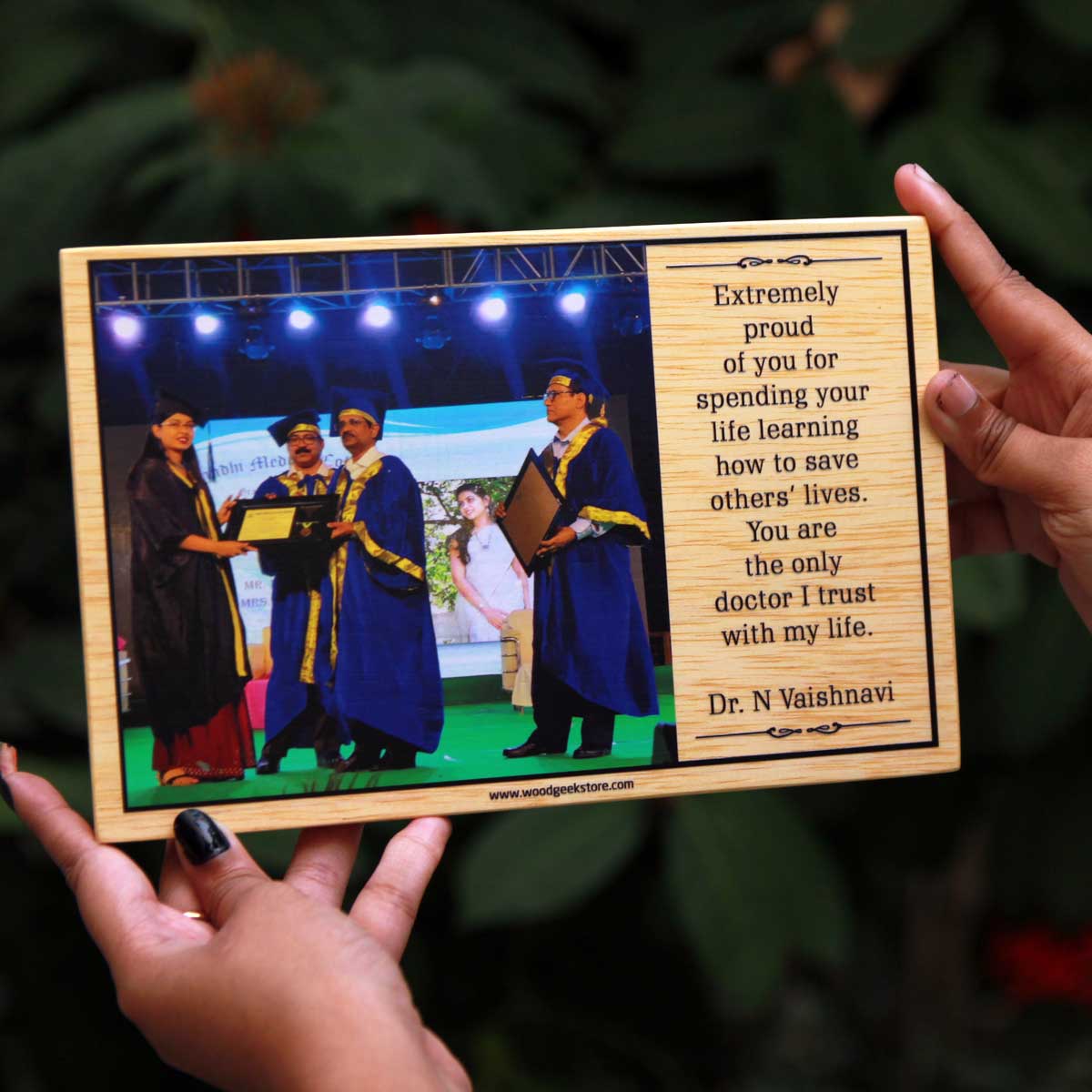 Personalized Graduation Photo Gift With Message | Wall Photo Frame