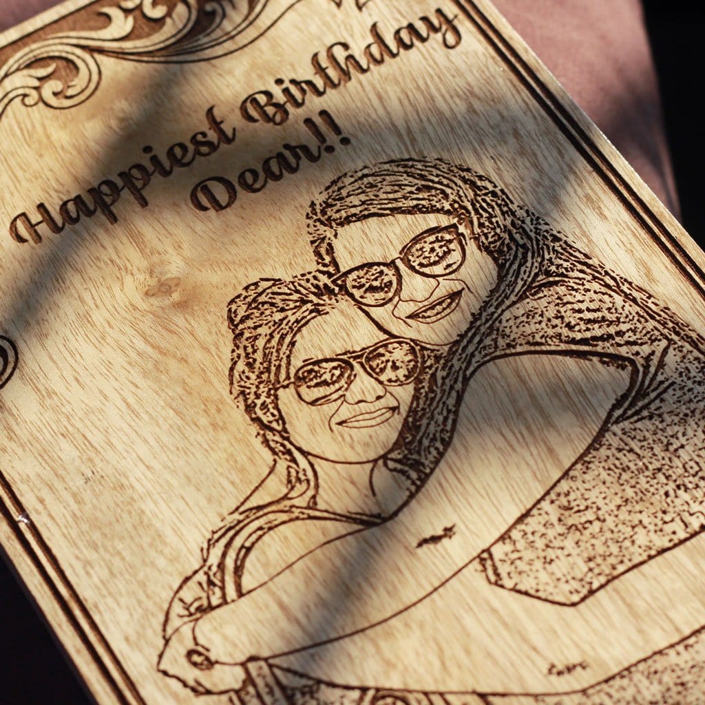 Personalized Birthday Gifts | Wooden Plaque | Photo on Wood | Wooden Poster | Wood Wall Art | Woodgeek Store