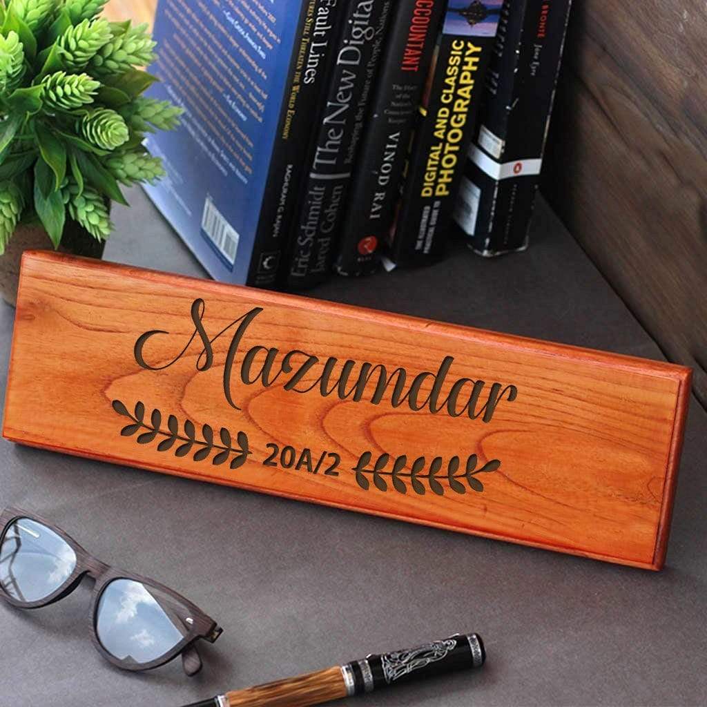 Personalized Casa Wooden Nameplate for Home