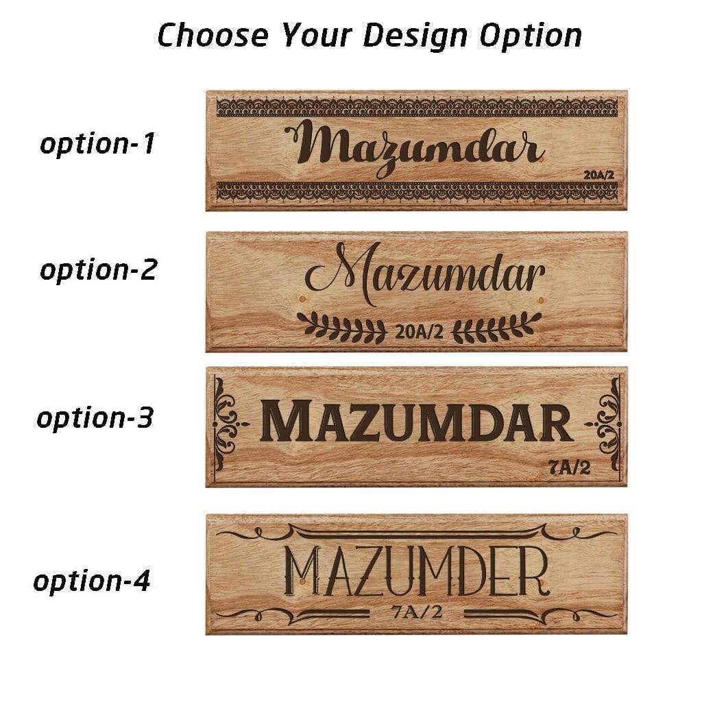 Custom House Nameplates - Nameplates for Home - Desk Name Tags - Door Name Plates by Woodgeek Store