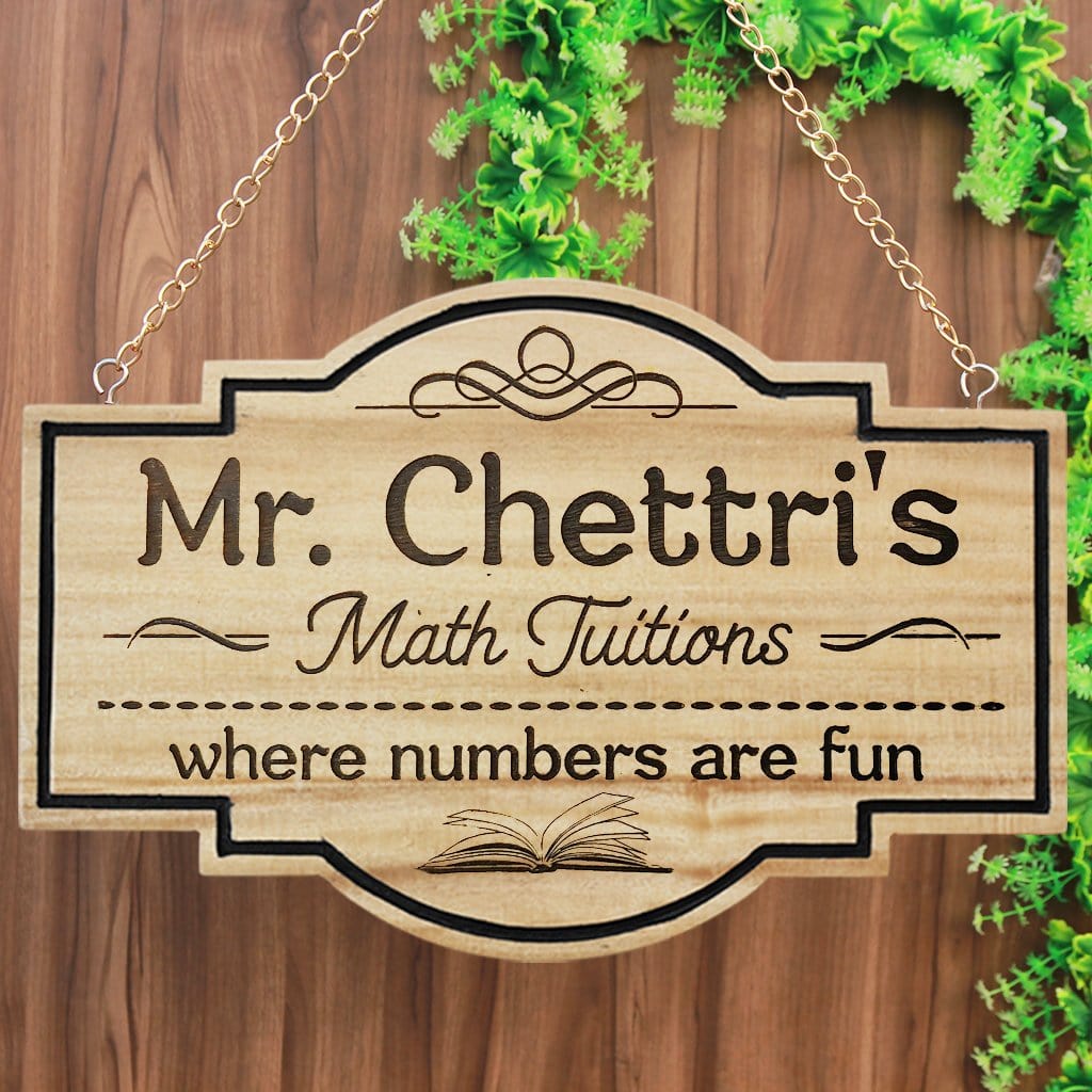 Hanging Signs & Personalized Teacher Name Plates. This Business Sign Or Custom Name Plates Make The Best Teacher Gifts. These Personalized Name Signs Are The Best Gifts For Teachers.