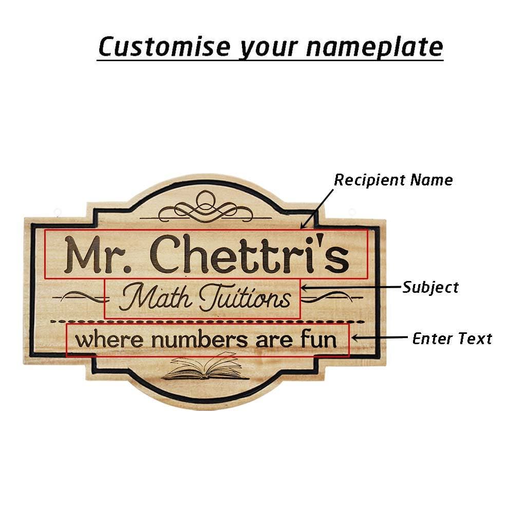 Hanging Signs & Personalized Teacher Name Plates. This Business Sign Or Custom Name Plates Make The Best Teacher Gifts. These Personalized Name Signs Are The Best Gifts For Teachers.