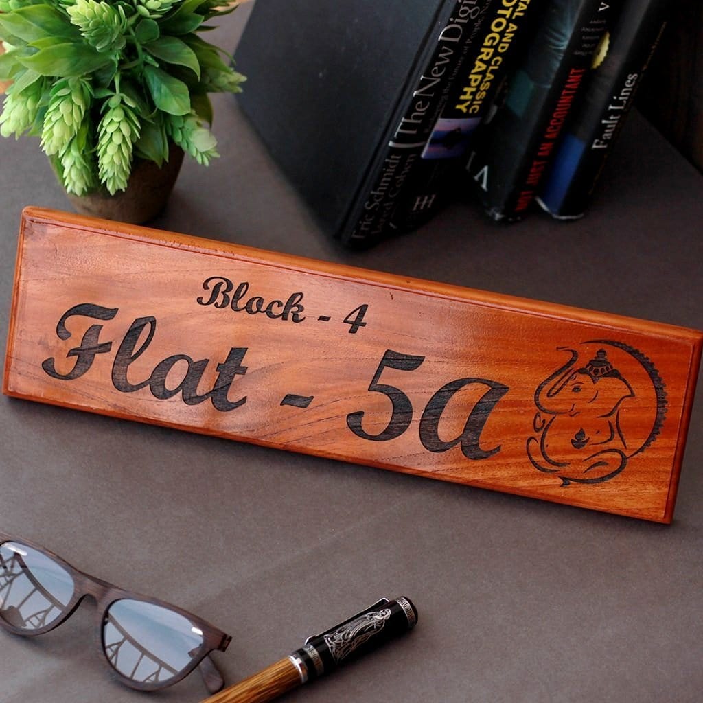 Personalized Wooden House Sign With Flat Number woodgeekstore 2000x 2fedbff4 6a68 48bb 95fc