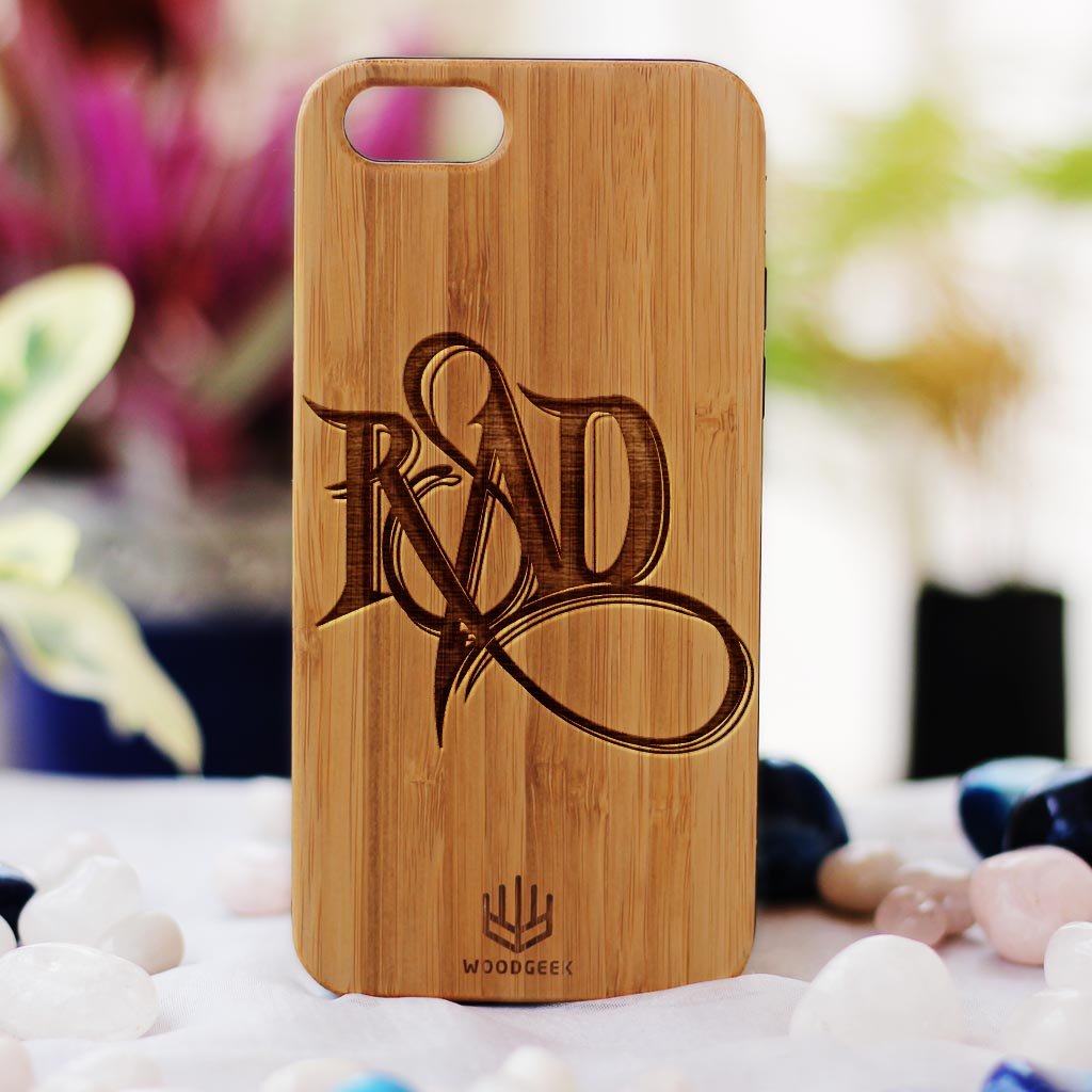 Stay Rad Engraved Wood Phone Case Buy Cool Fun Phone Cases