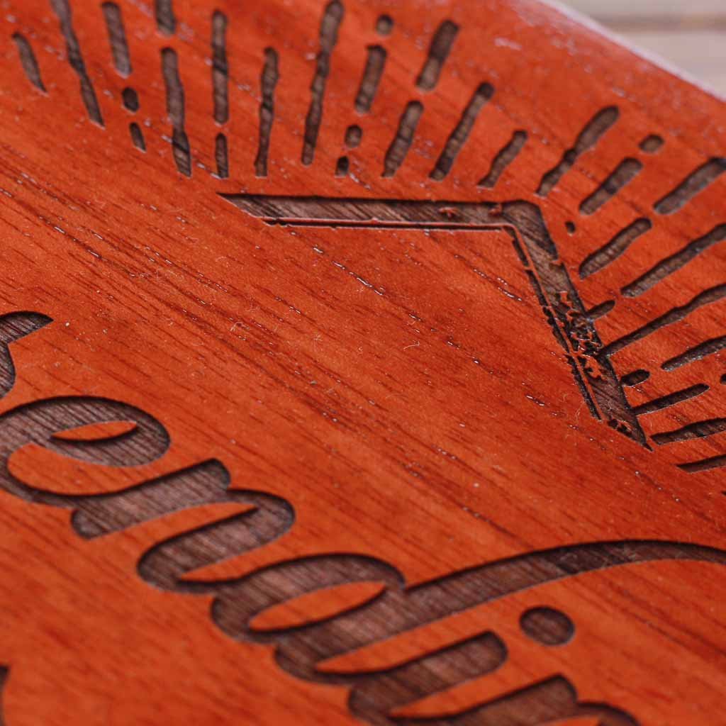 Wood Engraving - Serendipity Wood Word Sign | Wood Wall Poster | Carved Wood Wall Art | Woodgeek Store