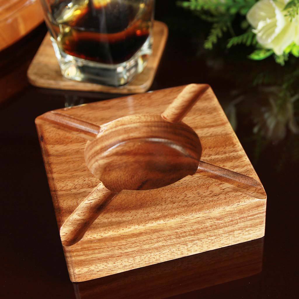 Solid Walnut Wood Ashtray. Buy Ashtray Online At Woodgeek Store. Find Unique Ashtray, Cool Ashtray, Wooden Ashtray Online. This Custom Ashtray Can Be Engraved with A Name. This Cigarette Ashtray Make The Best Gifts For Smokers.