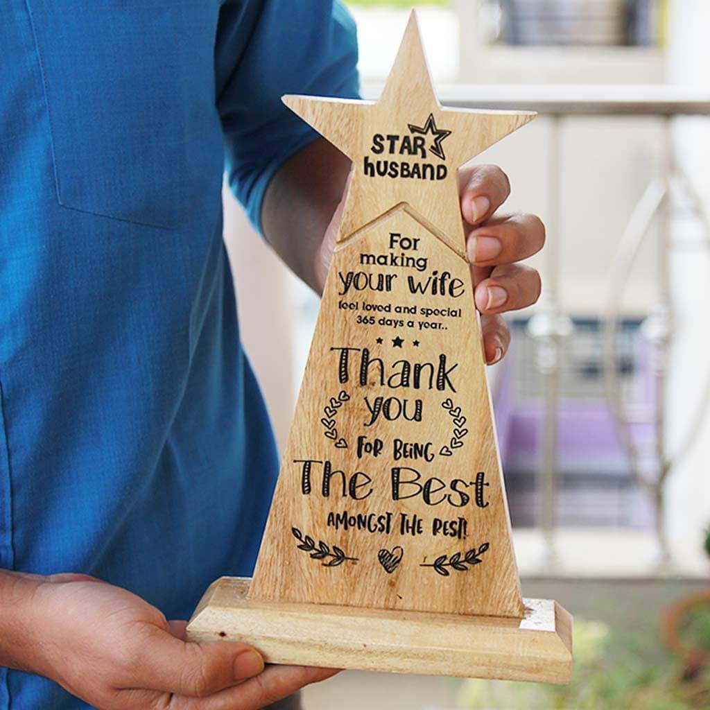 Best Husband Award | Personalized Wedding Anniversary Gift for Him