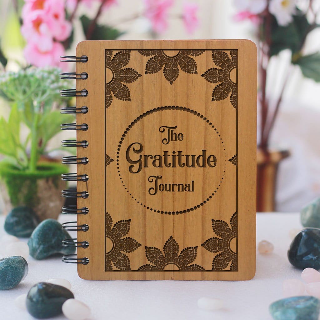 The Gratitude Journal - Personalized Wooden Notebook