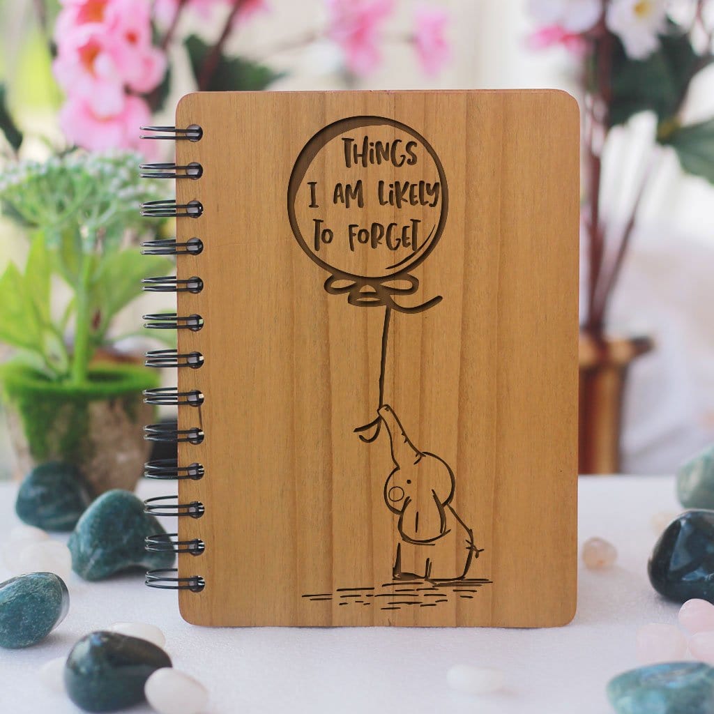 Things I Am Likely To Forget - Personalized Wooden Notebook