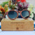 The Hipster - rosewood round sunglasses