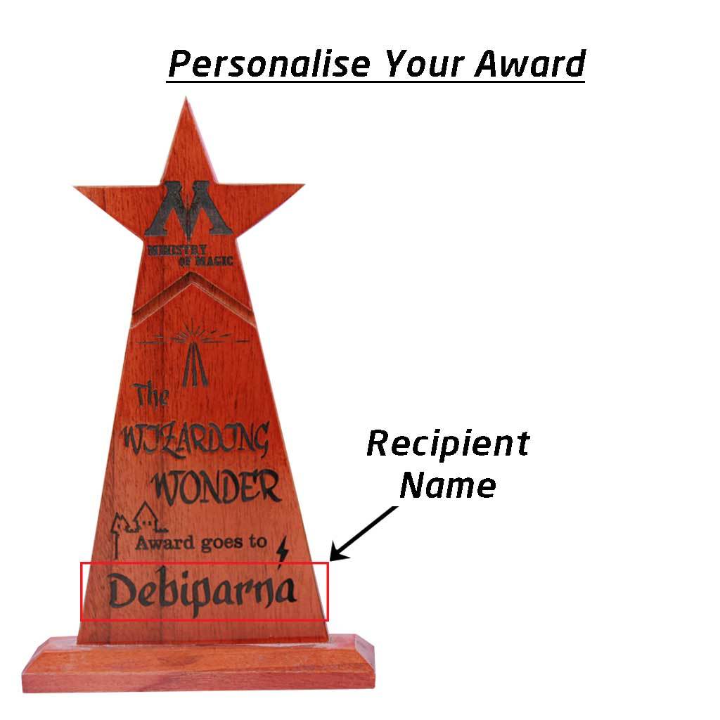Wizarding Wonder Custom Trophies &amp; Awards Engraved With Name. The Best Personalized Harry Potter gifts.