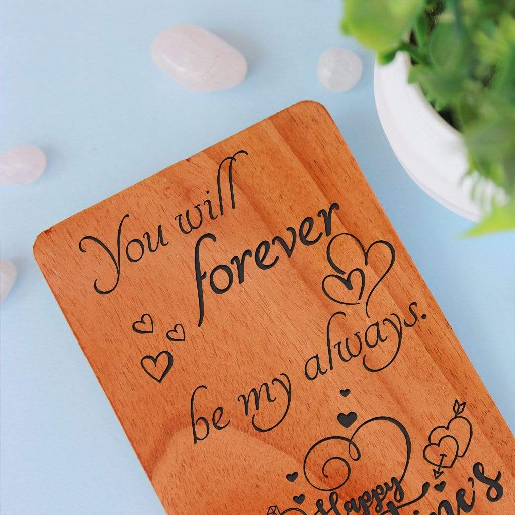 Valentines Day Cards Greeting Card Personalized Wooden Cards