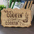 What's Cooking Goodlooking Wooden Kitchen Sign - Kitchen Wall Decor by Woodgeek Store