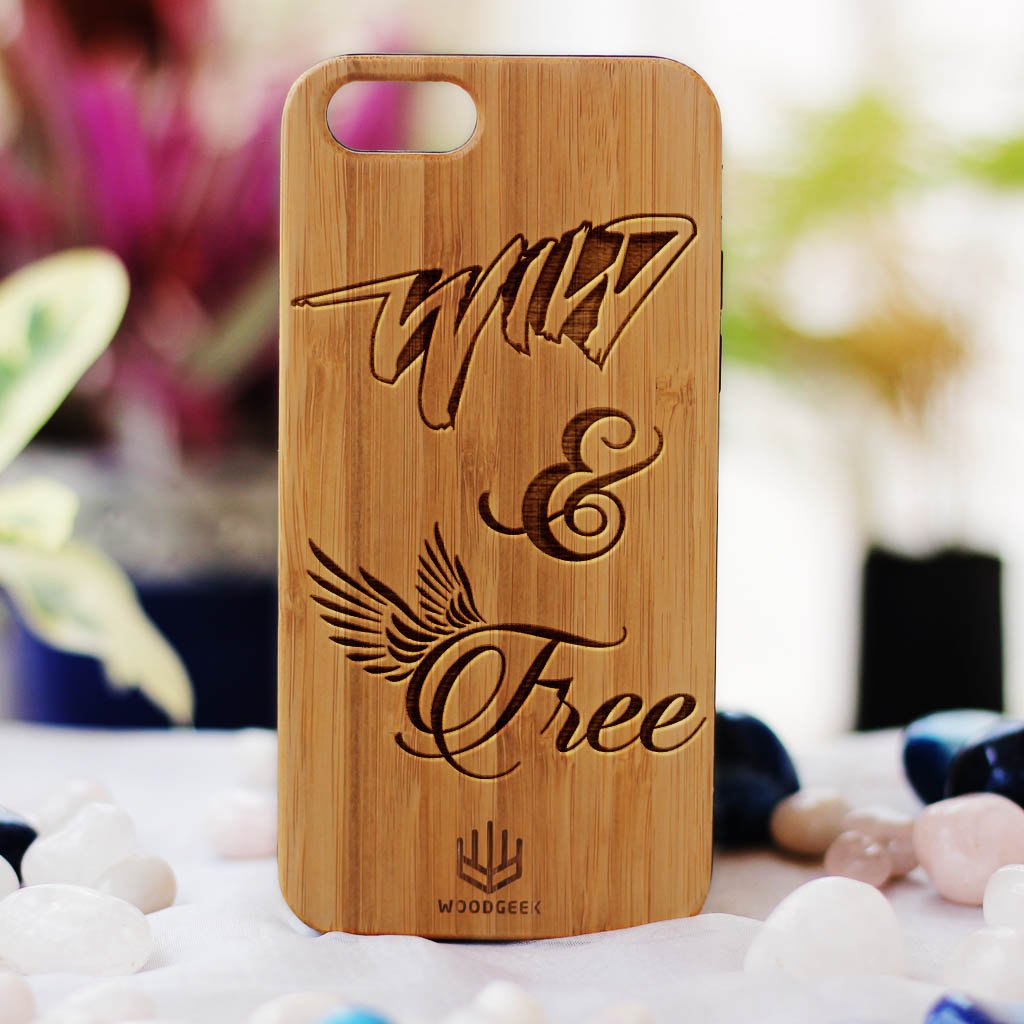 Antique Wooden Phone Personalised Wooden Phone Case Create Your