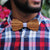 Bow Ties - The Sodhi - Brown Wooden Bow Tie - Blue paisley