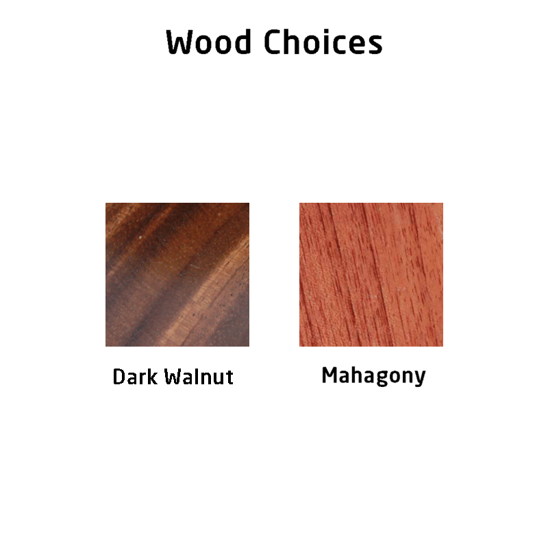 Wood Choices for Wine Bottle and Glass Holder - Woodgeek Store