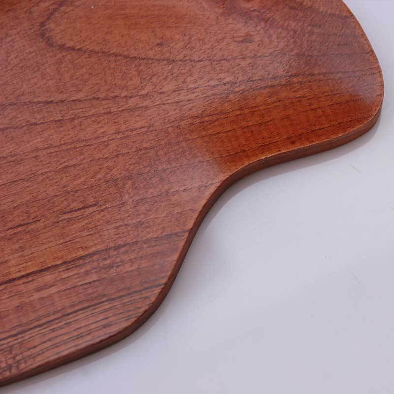 Close Up Photo Of Office Desk Tray In Mahogany Wood