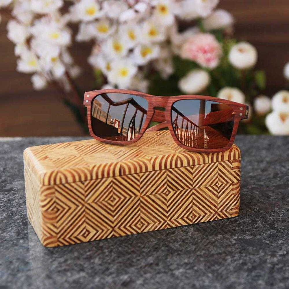 Fento Legend Handmade Wooden Sunglasses - Polarized With 400 UV Protection, Assorted Styles - View #2