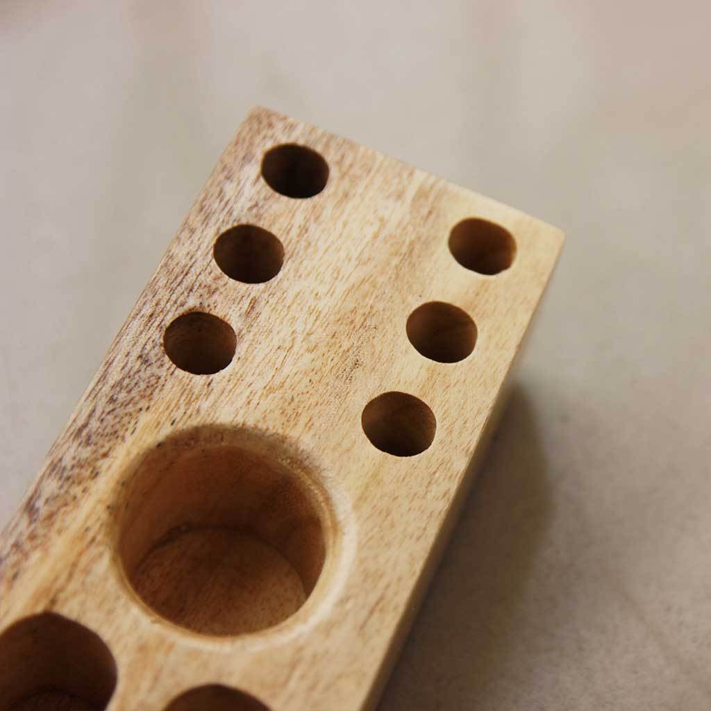 Wooden Table Organizer With Pen Stand &amp; Visiting Card Holder. Pen Holder For Desk &amp; Desk Organizer. Wooden Pen Organizer For Desk Makes Great Office Desk Accessories. These Office Accessories Are Great Gifts For Employees and Colleagues.