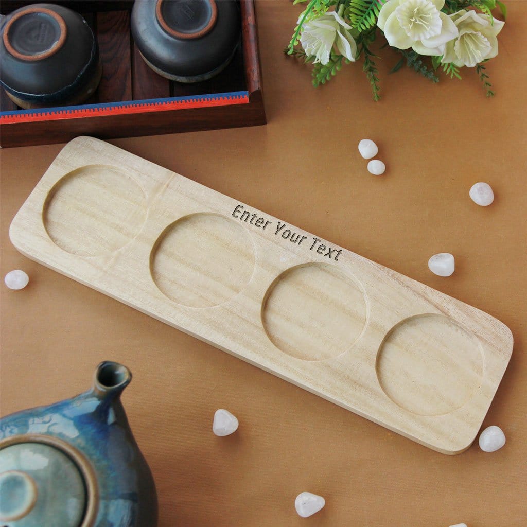 Wooden deals drinks tray