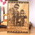 Photo Engraved Wooden Poster With Best Wishes For Marriage: Thank you for giving us a joyful day at your wedding. May the love you share today grow stronger as you grow old together. Lots of blessings from us! This photo on wood is one of the best wedding gifts and gift for newly married couple.