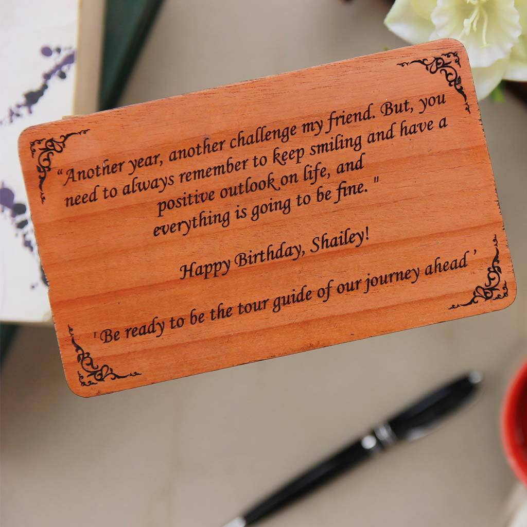 Wooden Greeting Card - Woodgeek Store