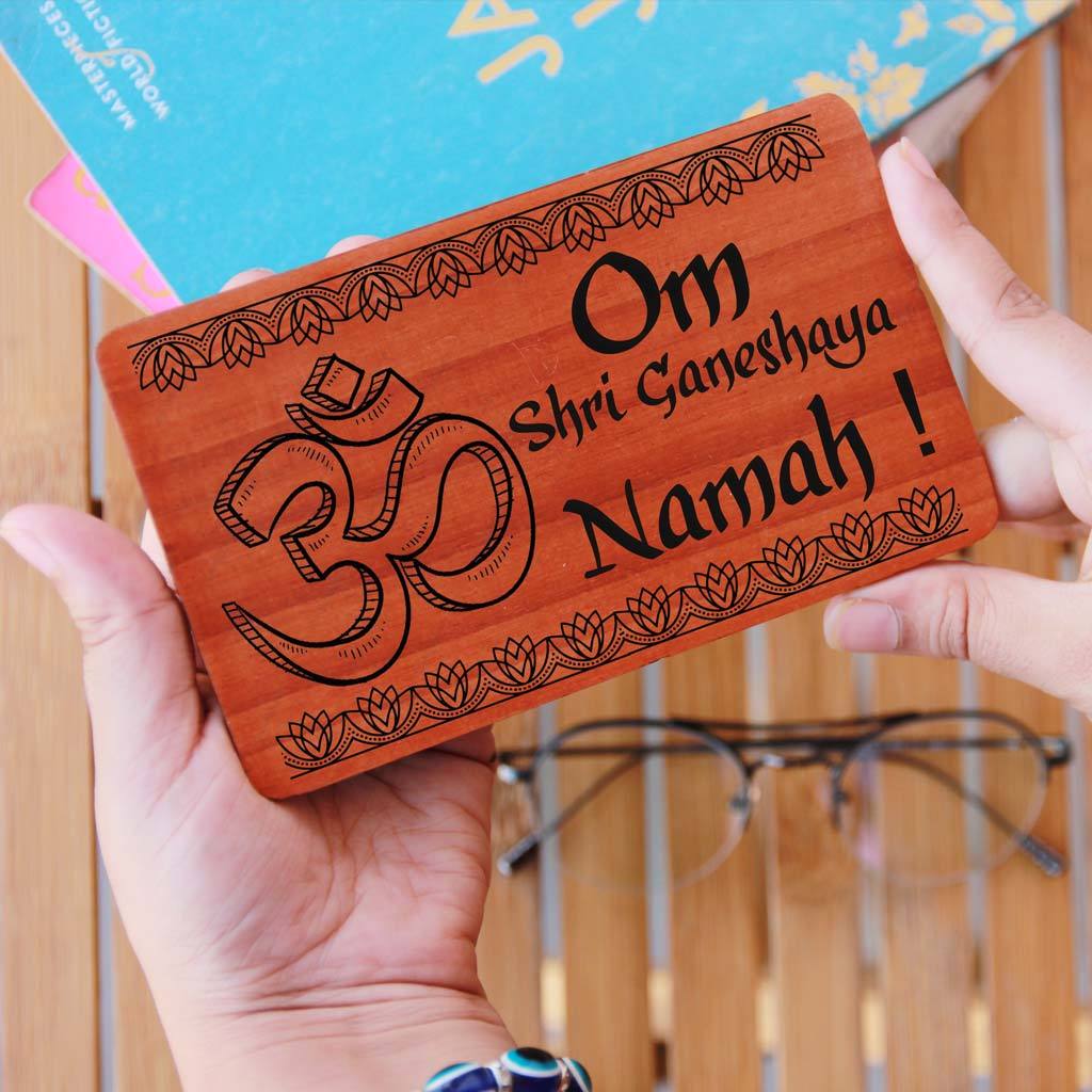 Happy Raksha Bandhan Wooden Rakhi and Raksha Bandhan Greeting Card - This Wooden Rakhi and Wooden Greeting Card Is The Best Gift For Brothers - Looking For The Best Rakhi Designs ? Shop Online Gifts For Raksha Bandhan From The Woodgeek Store.