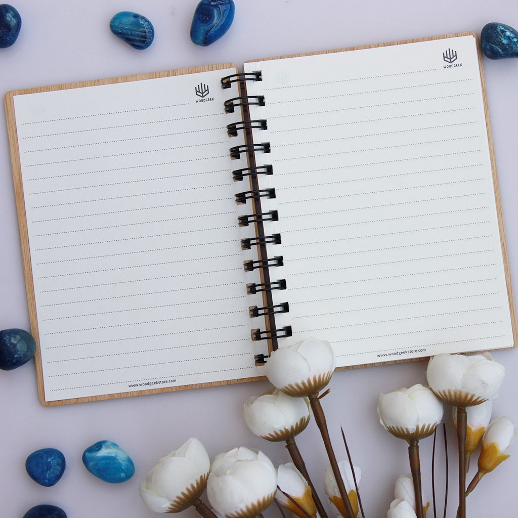 If It Makes You Happy, It's Not A Waste Of Time  – Personalized Wooden Notebook