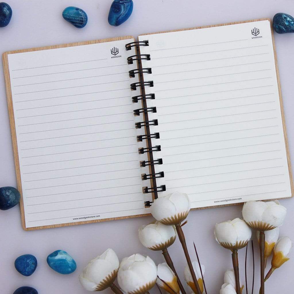 And I Think to Myself, What a Wonderful World | Engraved Wooden Diary