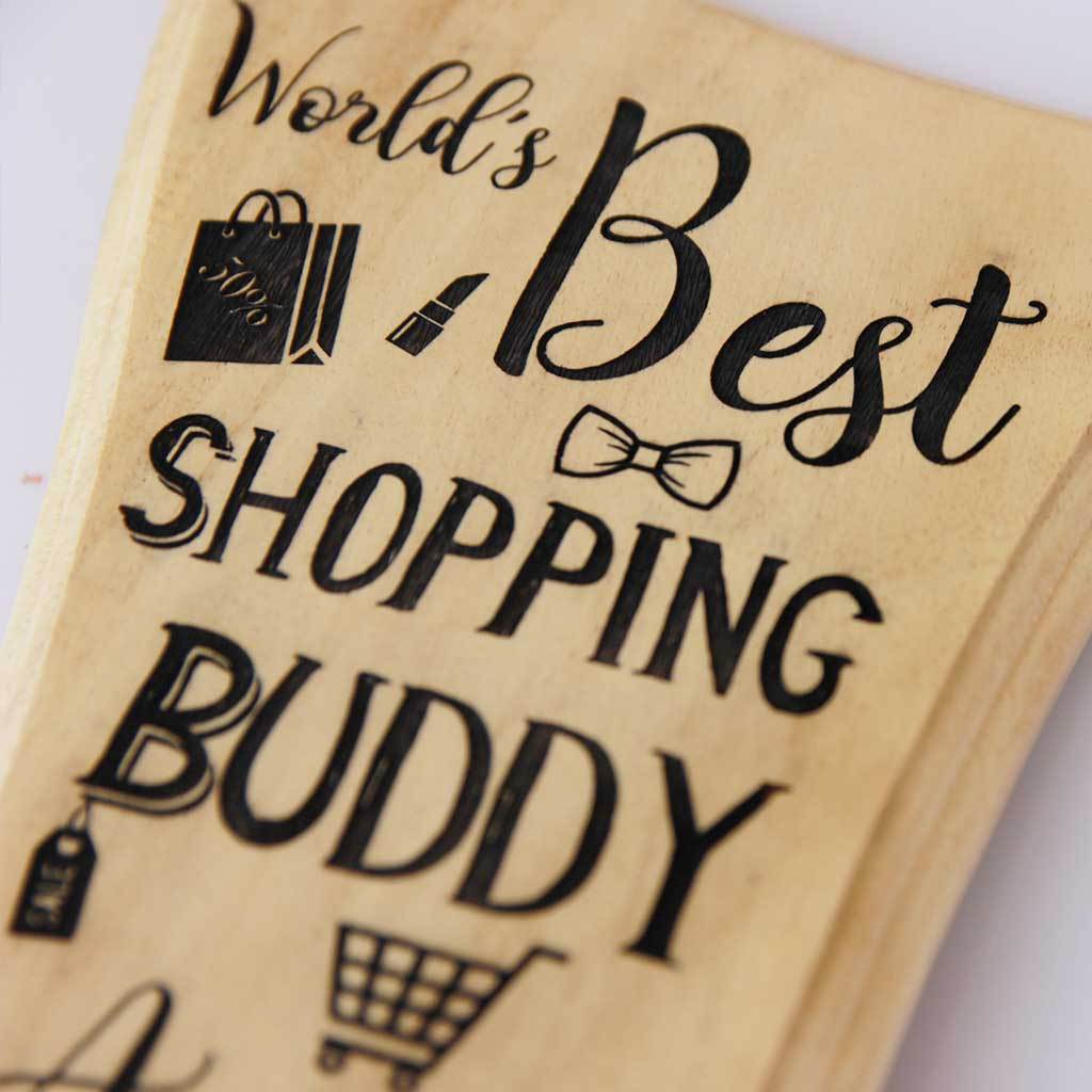 World&#39;s Best Shopping Buddy Trophy &amp; Award. These Custom Trophies are The Best Gift For Sisters and close friends and for those you love going Shopping with.