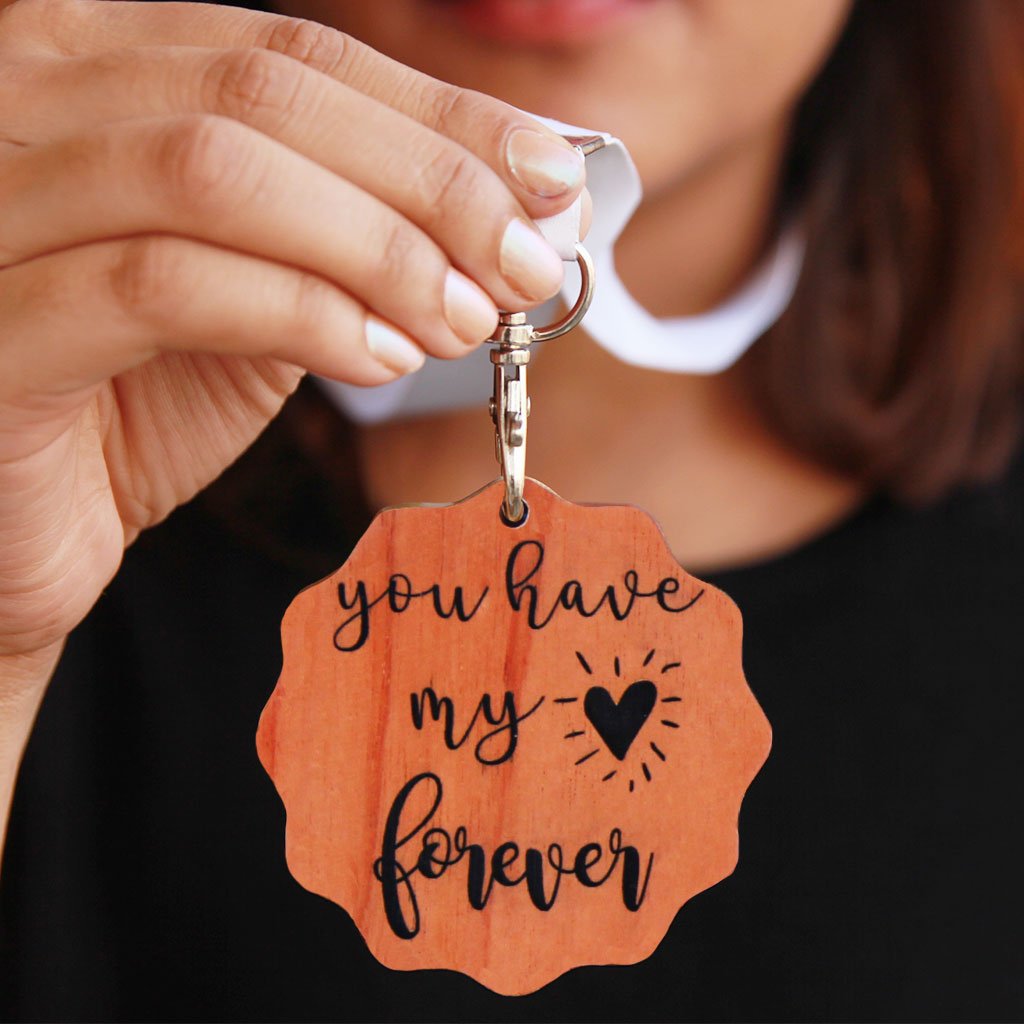 You Have My Heart Forever Wooden Medal. These Custom Medals Make One Of The Most Romantic Gifts For Him And Her. Purchase Custom Medals Online From The Woodgeek Store