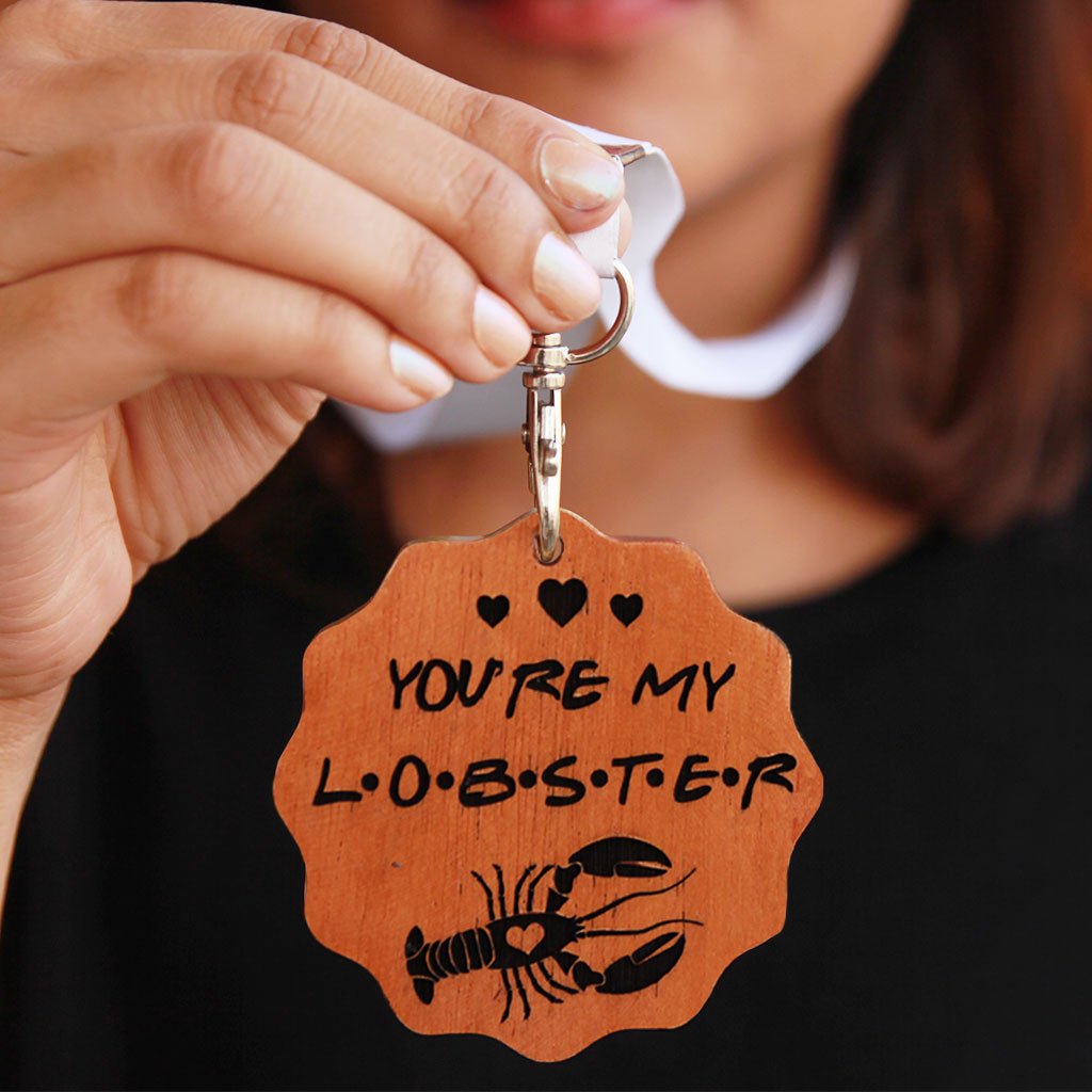 You&#39;re My Lobster Wooden Medal - Funny Medal Awards For Your Partner, Friends or Family - Medal With Ribbon - This is a unique gift for the person you love
