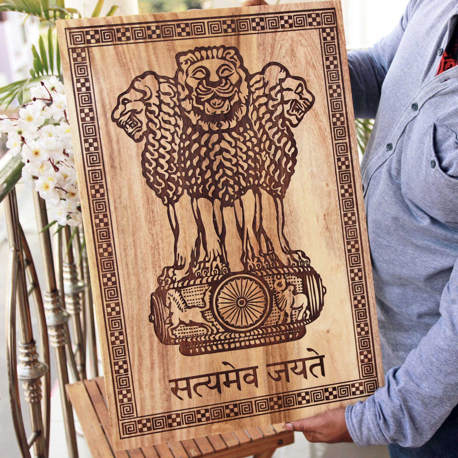 Wood National Symbol Of India Puzzle With Knob, Box at Rs 250/set in Delhi