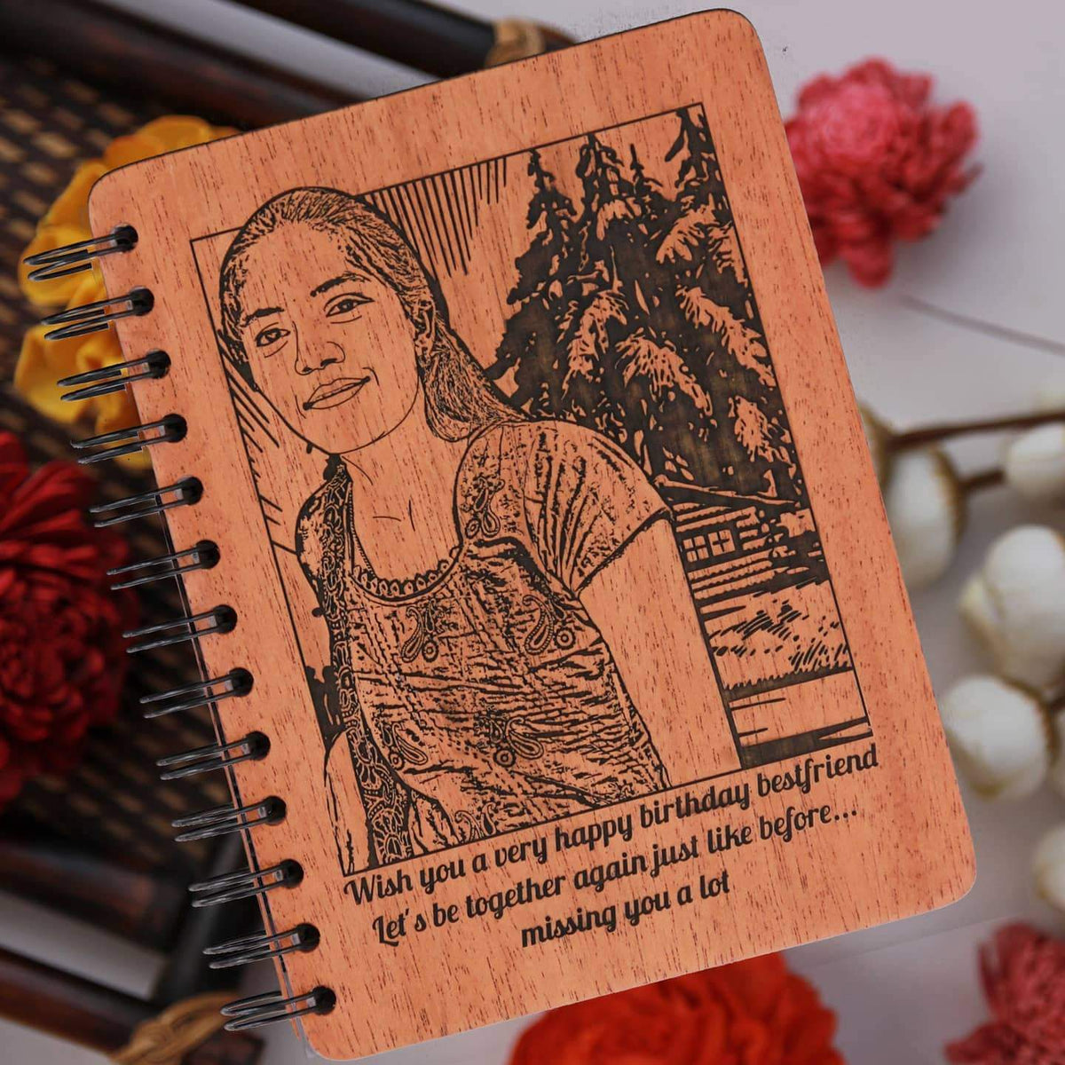 Personalized Wooden Birthday Diary | A Gift Full of Memories