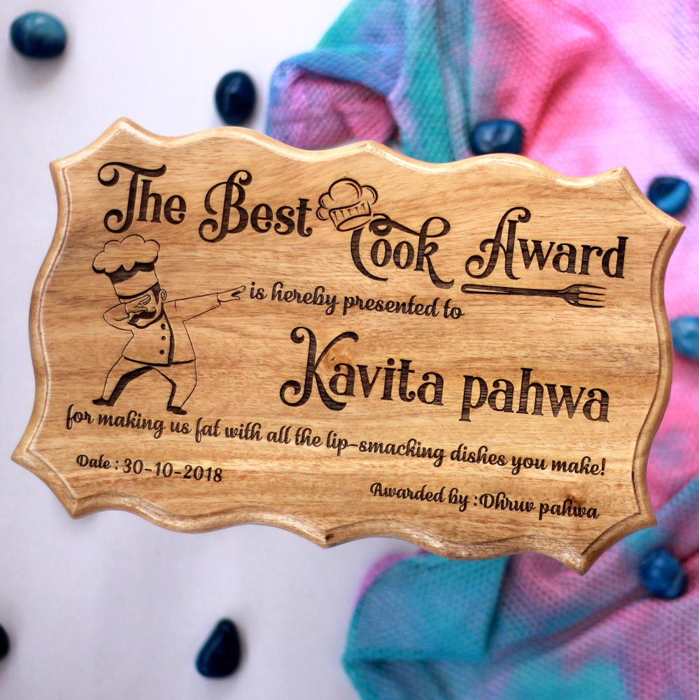 The Best Cook Award Certificate