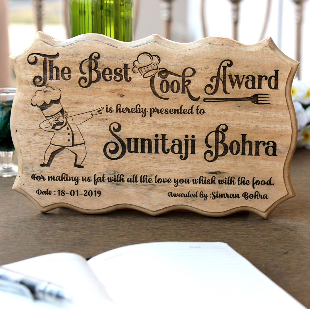 The Best Cook Award Certificate