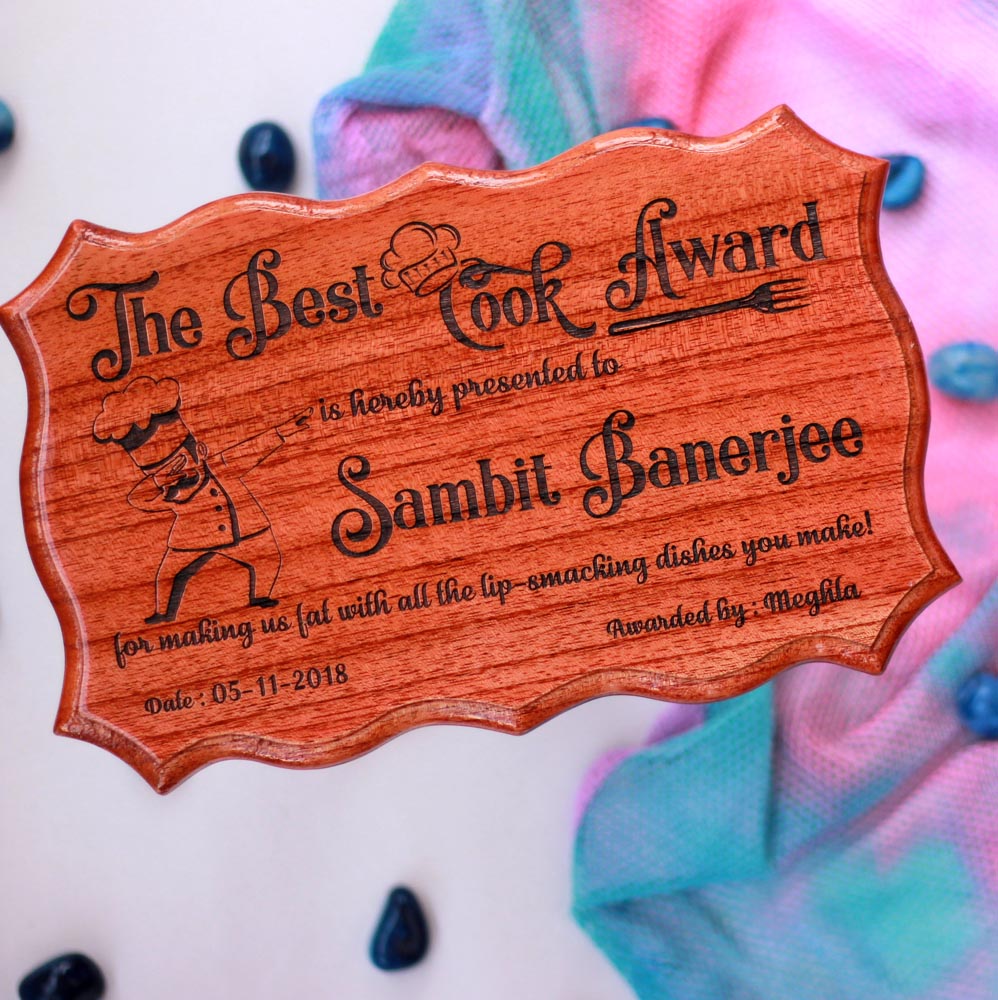 The Best Cook Award Certificate