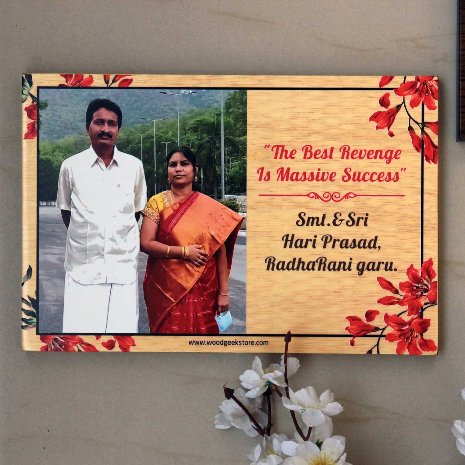 The Best Revenge Is Massive Success Personalized Photo Gift With Custom Quote