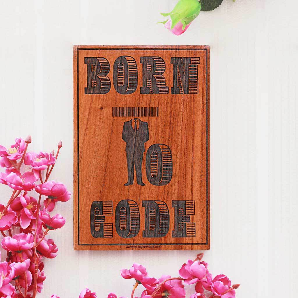 Boy Code Signs Wood Sign for Coders: Born to Code - Gifts for Geeks & Computer Nerds ...