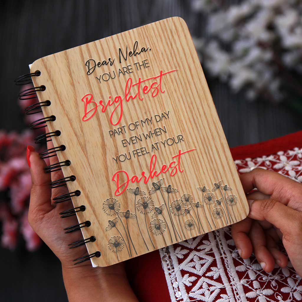 Personalized Anniversary Photo Wood Journal | Anniversary Gift