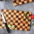 Chessboard Design Wood Tray & Chopping Board: Set of 2 | Birthday Gift Set