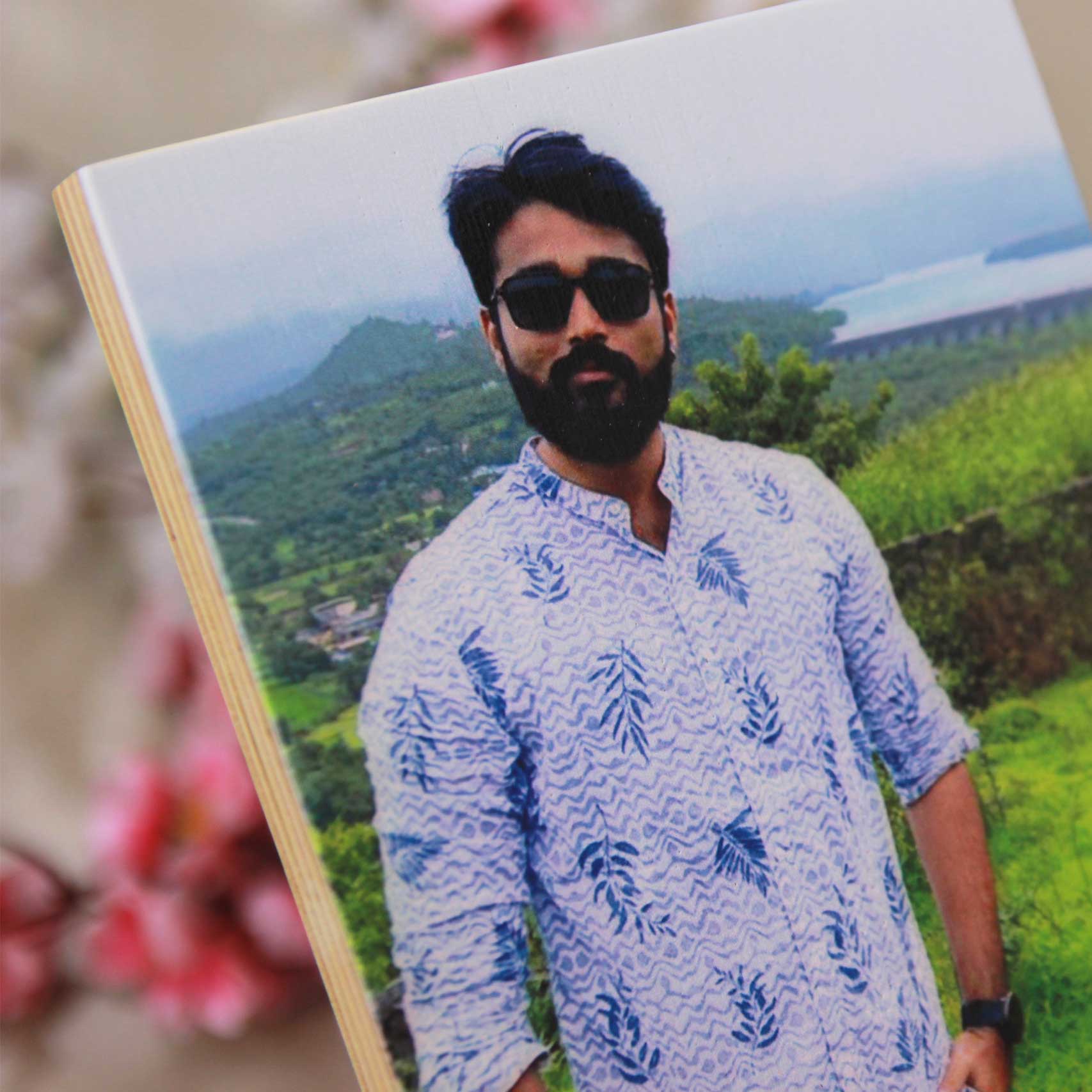 Wood Photo Block For Brother | Photo Print Gift For Family