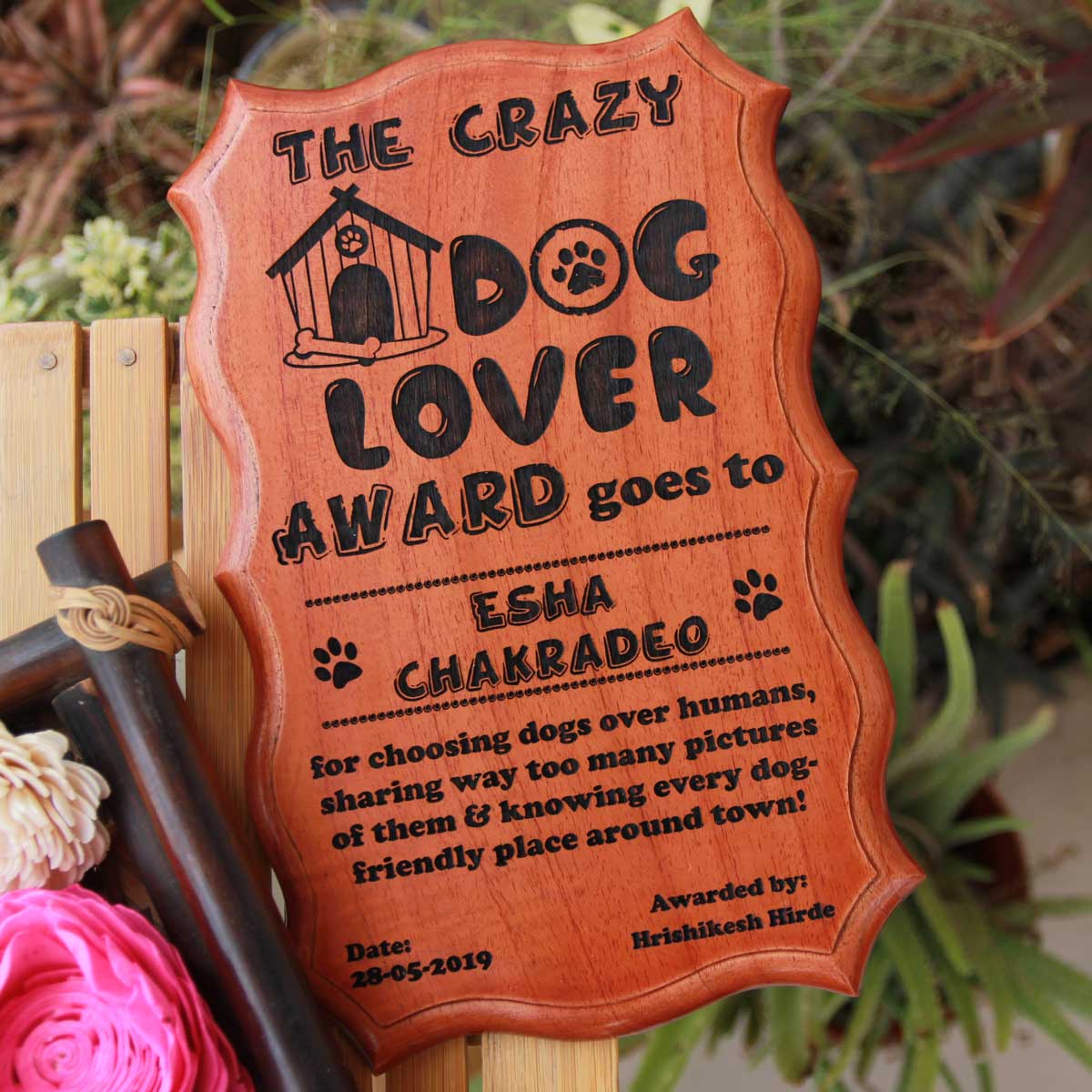 The Crazy Dog Mother / Lover Funny Recognition Award