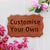 Custom Made Mahogany Wood Sign by Woodgeek Store - Customize Your Own Wooden Plaque