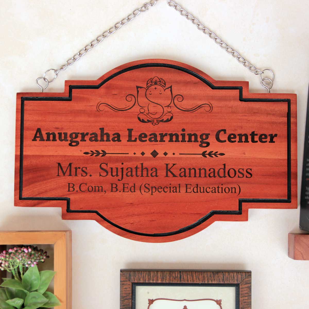 Custom Wooden Sign Board For Teaching Institutes | Teacher Gift ...